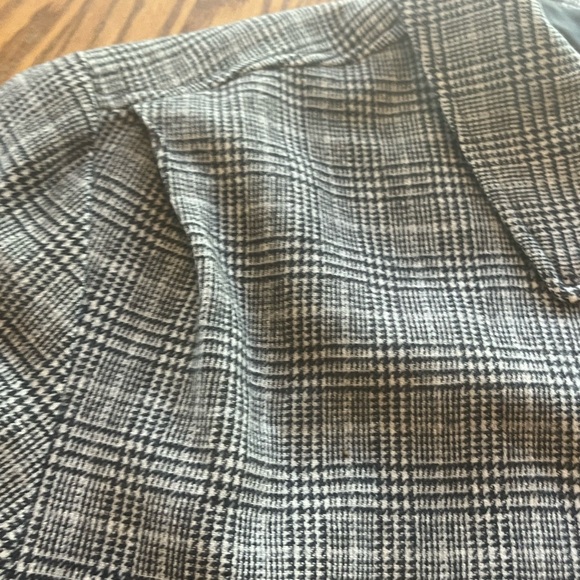 Pendleton Vintage Classic Black White Jacket Size 22W *READ* Pleated Shoulders - Picture 7 of 12